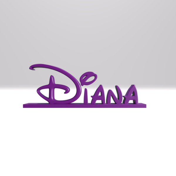 Placa de nombre de diana